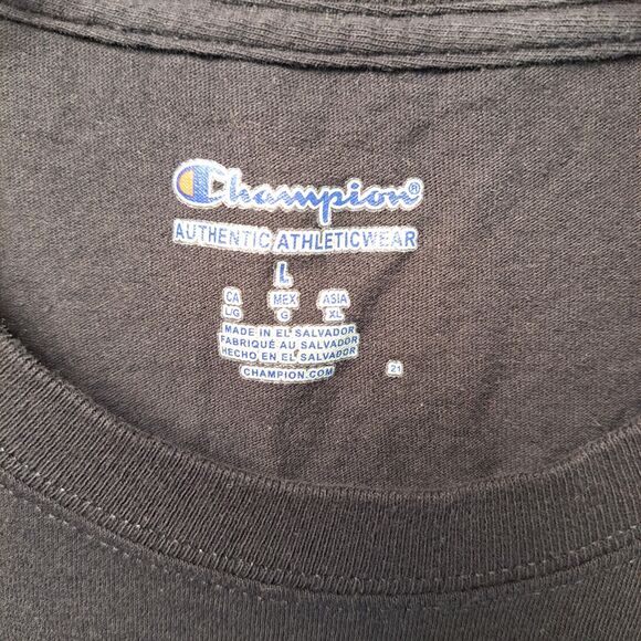 CHAMPION BAYLOR UNIVERSITY BEARS T-SHIRT MENS SIZE L COLLEGE BLACK SHORT SLEEVE - Picture 6 of 7